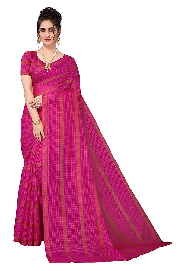 TrendyStore Women's Jacquard Saree